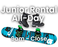Junior All-Day Snowboard Rental Package