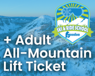 + Adult All-Mountain Ticket (Lessons Only)