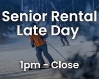 Senior Late-Day Ski Rental Package