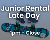 Junior Late Day Snowboard Rental Package