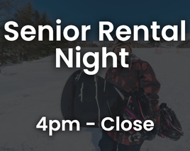 Senior Night Snowboard Rental Package