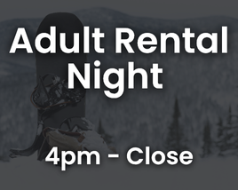 Adult Night Snowboard Rental Package