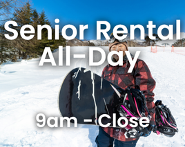 Senior All-Day Snowboard Rental Package