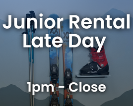 Junior Late-Day Ski Rental Package
