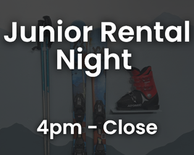 Junior Night Ski Rental Package