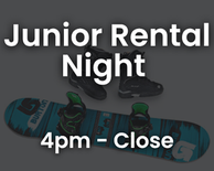 Junior Night Snowboard Rental Package